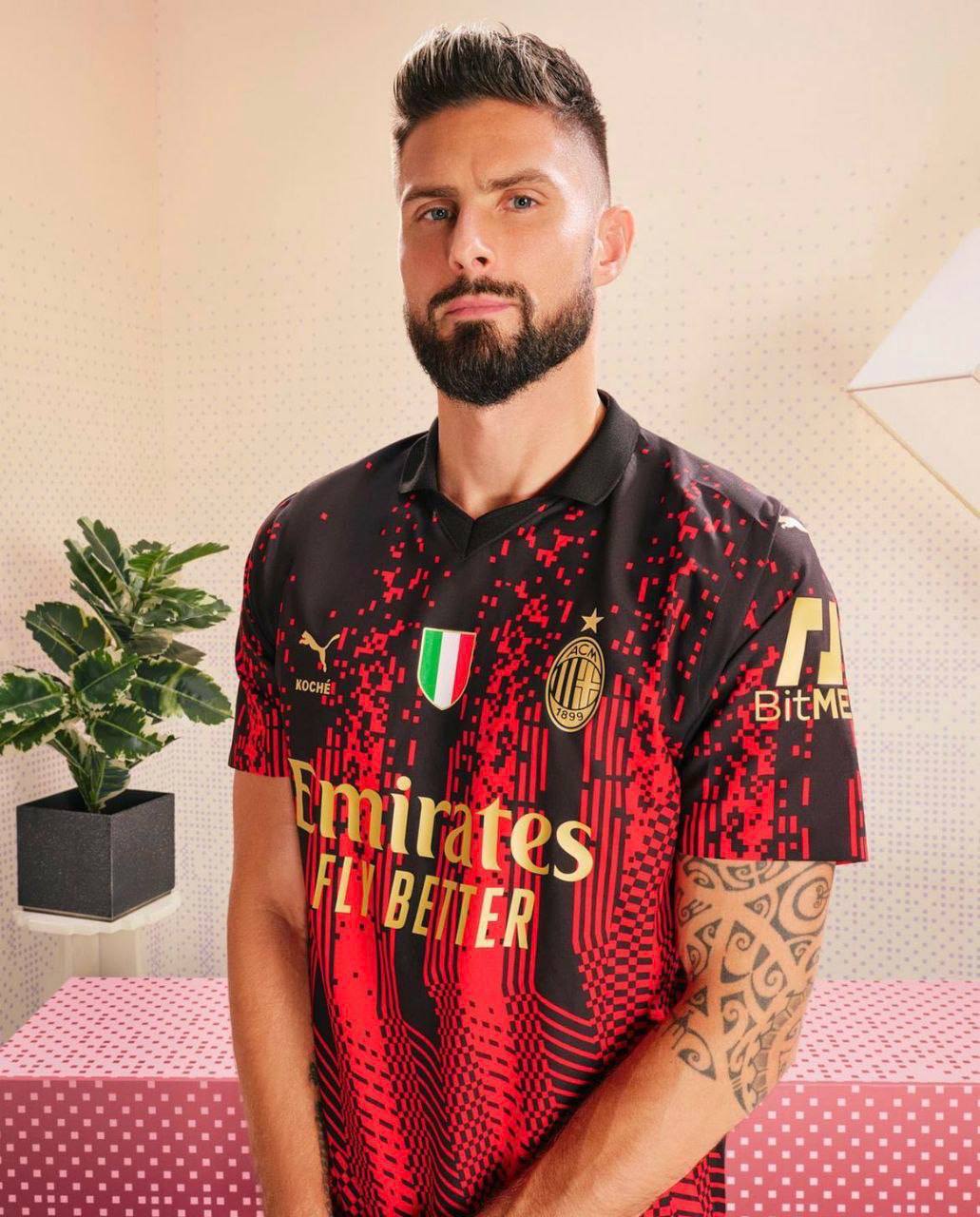 AC Milan x Koche 2023 Football Jersey | Special Edition Soccer Shirt